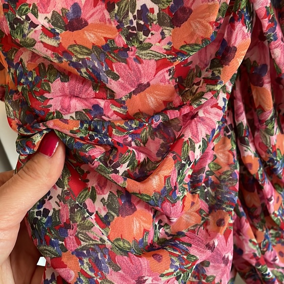 ZARA fantastic floral dress with ruffles like new - Picture 7 of 7